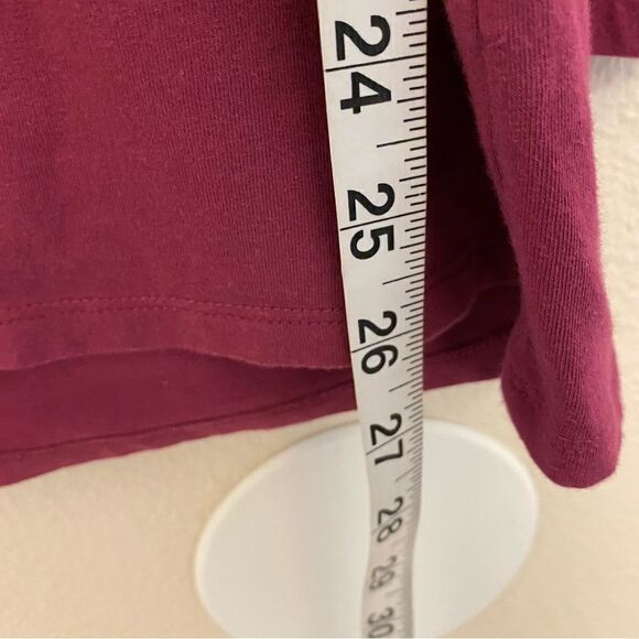 Duluth Trading crewneck long sleeve No-Yank Long Sleeve Scoopneck pink purple-1X - Picture 3 of 6